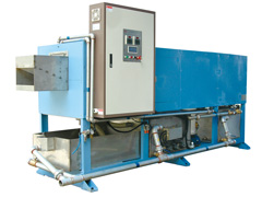 Return bend deburr and wash machine