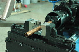 tube collar punch and draw machine